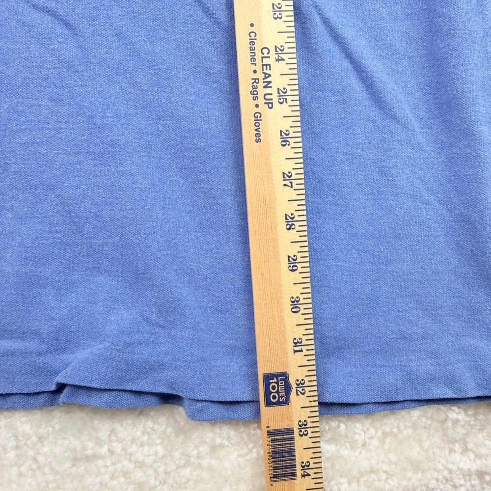 Polo Ralph Lauren Polo Mens 2XB Blue Short Sleeve Cotton Mesh Pony Logo Shirt